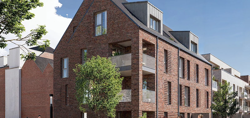 An d´r Kapell: Haus A - Ansicht Eingangsseite