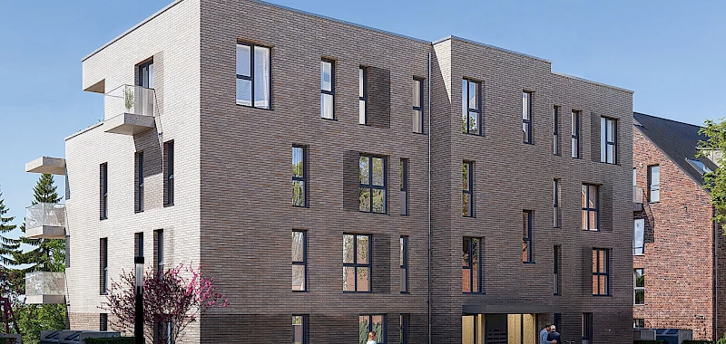 An d´r Kapell: Haus B - Ansicht Eingangsseite