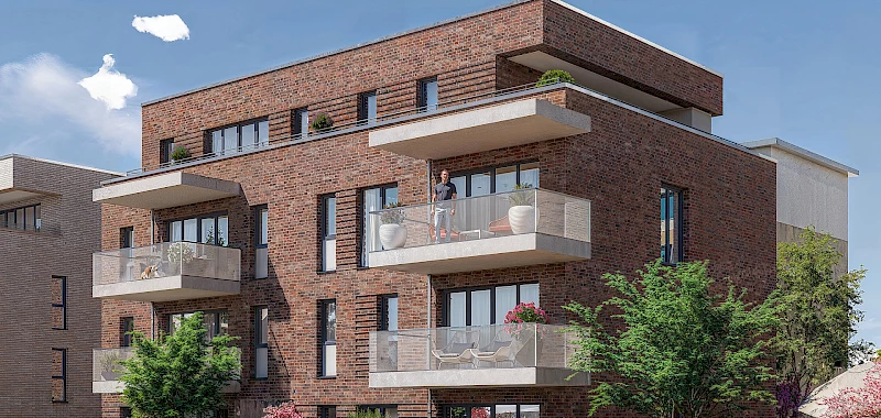 An d´r Kapell: Haus C - Ansicht Gartenseite
