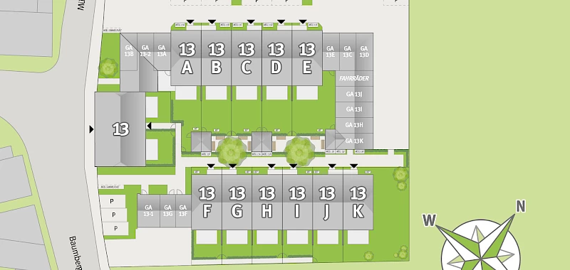 Lageplan Wohnen am Brandshof