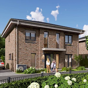 Einfamilienhaus Franz-Kail-Straße, Ansicht Eingangsseite