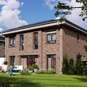 Einfamilienhaus Franz-Kail-Straße, Ansicht Gartenseite