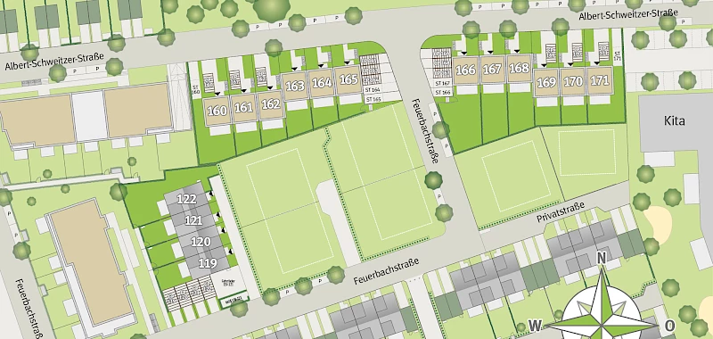 Lageplan Wohnen am Zuckerberg, 3. Bauabschnitt